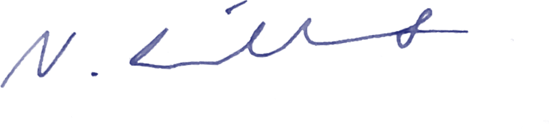 Unterschrift von Nikolas Lindhorst